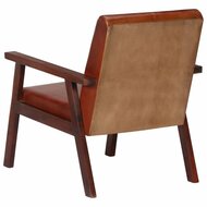 Fauteuil Ohio Echt Leer Bruin