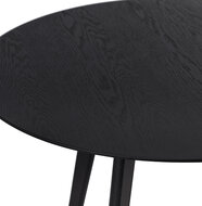 Eettafel Camden rond 120cm zwart