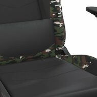 Gamestoel - Gaming stoel - Game stoel - Camouflage - Zwart - met voetensteun 