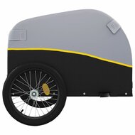 Fietskar 45 kg ijzer zwart en geel 126 x 63 x 63 cm Fietstrailer