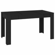 Eettafel Nero 140x74,5x76 cm zwart - smalle eettafel