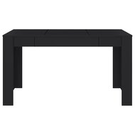 Eettafel Nero 140x74,5x76 cm zwart - smalle eettafel