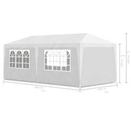 Partytent Rome 3x6 m wit