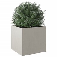 Plantenbak 49x47x46 cm roestvrij staal zilverkleurig