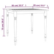 Tuinset Batavia met witte kussens massief teakhout - tafel met 4 stoelen