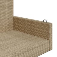 Schommelbank 119x56x48 cm poly rattan beige