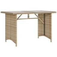 Loungeset Dallas Tuinset met kussens poly rattan beige