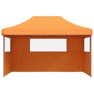 Partytent Party inklapbaar pop-up met 3 zijwanden oranje