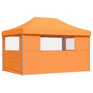 Partytent Party inklapbaar pop-up met 3 zijwanden oranje