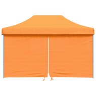 Partytent Party inklapbaar pop-up met 4 zijwanden oranje