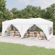 Partytent Festival inklapbaar met zijwanden 3x6 m wit