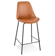 Barkruk Counter chair Watson kunstleer bruin