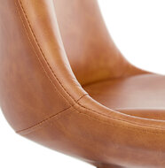 Barkruk Counter chair Watson kunstleer bruin