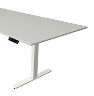 Zit sta bureau Move-3 licht grijs 225x100cm elektrisch verstelbaar