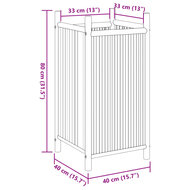 Plantenbak 40x40x80 cm bamboe