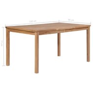 Tuintafel Oxford 150x90x77 cm massief teakhout