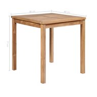 Tuintafel Oxford 80x80x77 cm massief teakhout