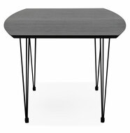 Eettafel Strik zwart uitschuifbaar essenhout 170-270cm 