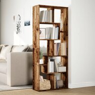 Kamerscherm / boekenkast 67x25x161,5 cm hout oud houtkleur