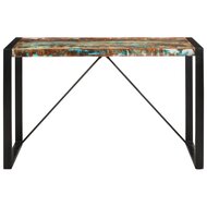 Smalle Eettafel Yorik 120x55x76 cm massief gerecycled hout