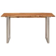 Smalle Eettafel Jantine 140x70x76 cm massief acaciahout