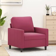 Fauteuil Daphne fluweel wijnrood