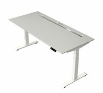 Kerkmann - Zit sta bureau Move Boost 4 - 180x80cm - licht grijs-wit