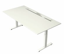 Kerkmann - Zit sta bureau Move Boost 4 - 200x100cm - wit-wit