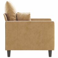 Fauteuil Denise velvet beige