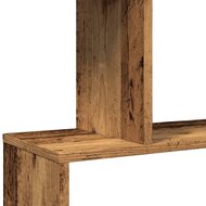 Kamerscherm / boekenkast 5-laags 70x24x161 cm hout oud hout