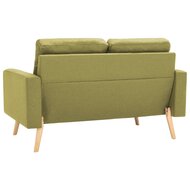 Bank met fauteuil Myra stof groen