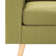 Bank met fauteuil Myra stof groen