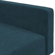 Slaapbank Oreon 2-zits velvet blauw