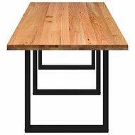 Eettafel Living rechthoekig 320x90x74 cm massief eikenhout lichtbruin