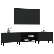 Tv-meubel Gunther 180x31,5x40 cm hout zwart