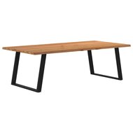 Eettafel Loo met natuurlijke rand 240x120x74 cm massief eikenhout