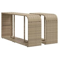 11-delige Loungeset Limo met kussens poly rattan beige