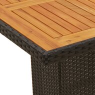 7-delige Tuinset Laren met kussens poly rattan zwart