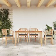 5-delige Tuinset Karma massief teakhout - tafel 150cm - 4 stoelen