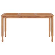 5-delige Tuinset Karma massief teakhout - tafel 150cm - 4 stoelen