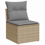 11-delige Loungeset Unic met kussens poly rattan beige