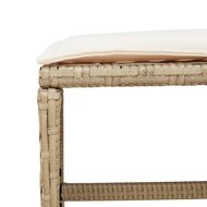 9-delige Tuinset Mischa met kussens poly rattan beige