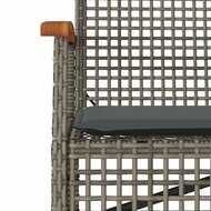 3-delige Tuinset Bergsma met kussens poly rattan grijs