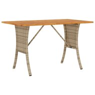 Tuinbank Calipso 3-zits met kussens &amp; tafel poly rattan beige