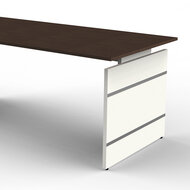 Bureau Office desk 180cm bruin hoogte verstelbaar detail