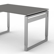 Bureau Workspace 120cm grijs hoogte verstelbaar detail