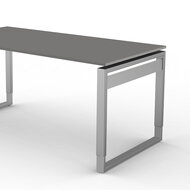 Bureau Workspace 160cm grijs hoogte verstelbaar detail