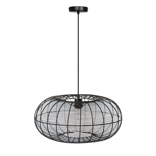 Hanglamp Cosmo steel 50cm zwart metaal draadlamp