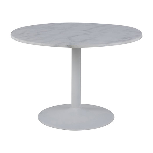 Eettafel Isabella wit marmer rond