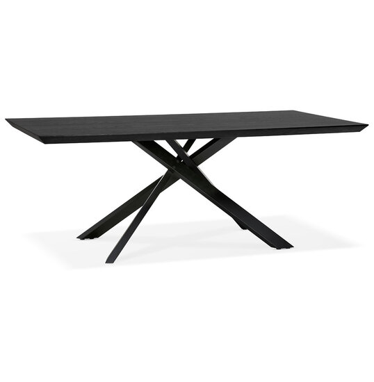 KokoonDesign Eettafel Royalty 200x100cm essenhout zwart